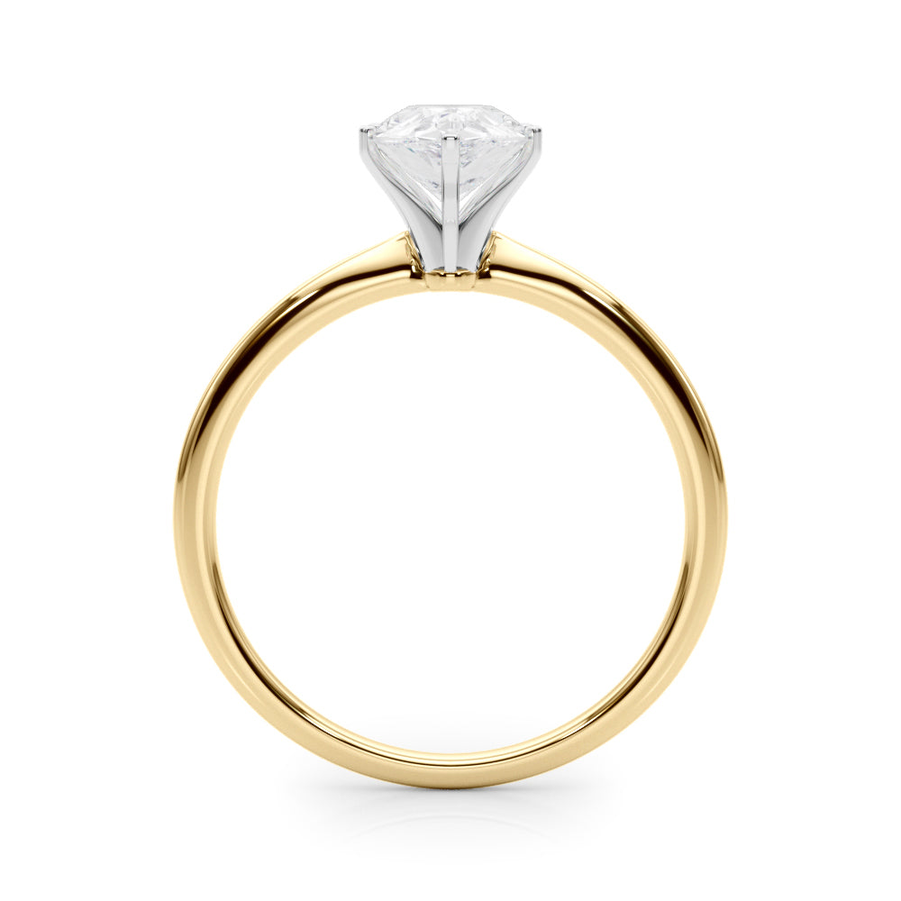 Angelica Pear Diamond Solitaire Engagement Ring-VIRABYANI